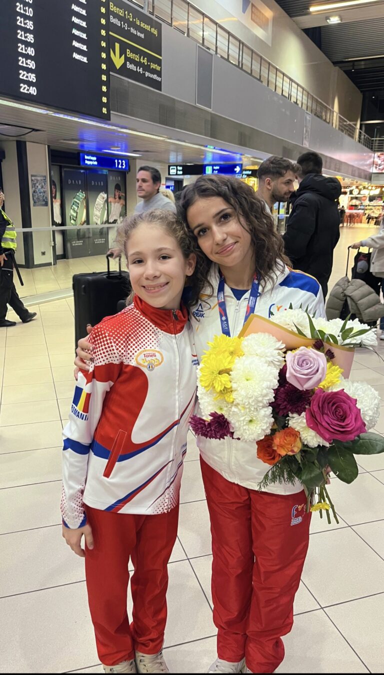 Ionescu Andra și Raisa Bologa după Campionatele Europene "Ganja"